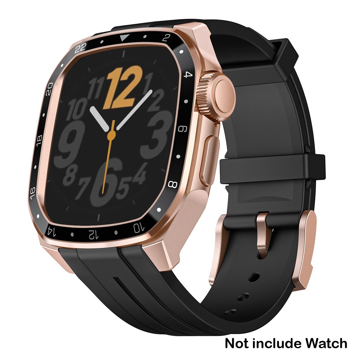 

Роскошное Углеродное Волокно для Apple iWatch Серии 11 10 46 мм Модификация Мод Комплект Металлическая Рамка Чехол для iWatch S11 10 46MM Чехол Ремешок Series 11 10 46mm