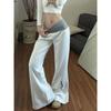 Spring Fashion Casual White Polka Dot Slim Trousers Women Hot Girl New Striped Thin Straight Leg Pants Japanese Patchwork Mopping Pant