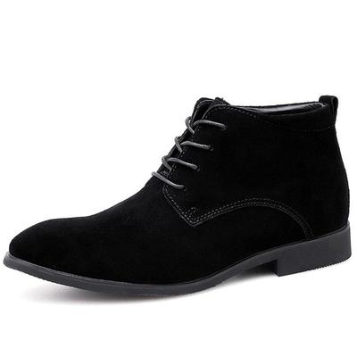 Stivaletti Chelsea da uomo in vera pelle Stivaletti retrò in pelle scamosciata per uomo Scarpe autunno inverno
