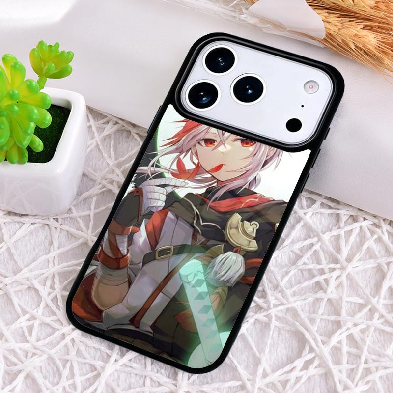 Genshin Impact Kaedehara Kazuha style Phone Case for iPhone 17 Air 16 15 11 12 14 13 Pro Max Shockproof Cover