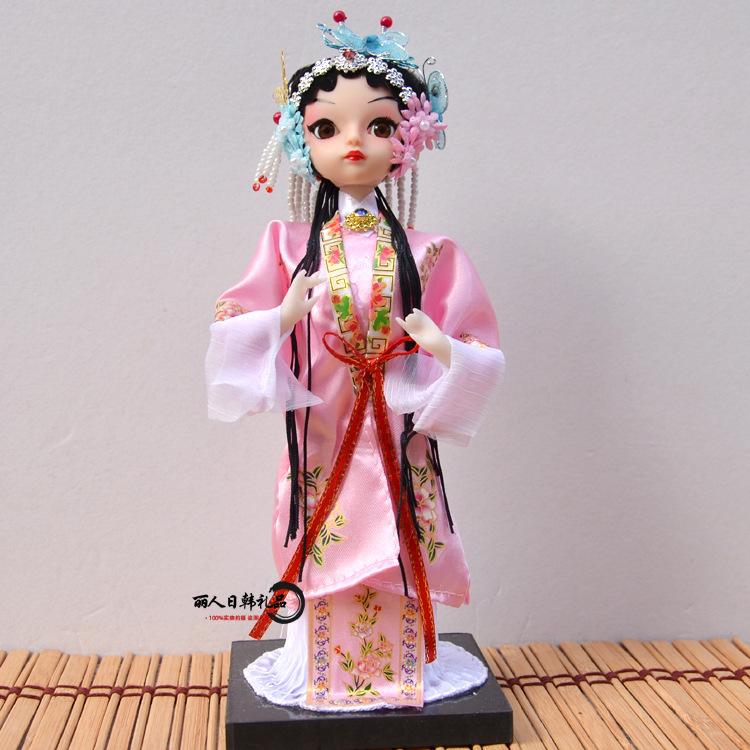 Q-Version Peking Opera Mini Doll, Chinese Traditional Character Home Decor Gift