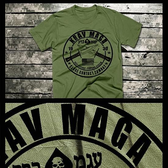 

Krav Maga T-shirt Special Forces Military Martial Arts Combat defense USA tee M
