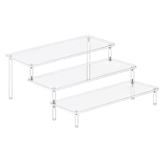 Stojanový regál Stohovatelná vícepatrová police Akrylový organizér Odolná proti skvrnám Výstavní police Kuchyňská spíž Koupelnová deska Organizér