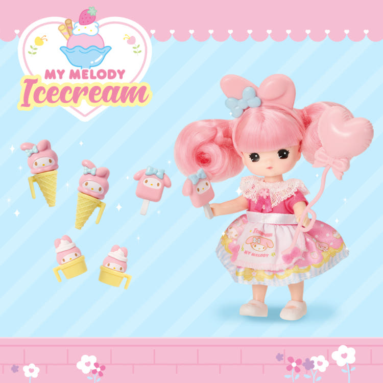 [mimi world] Little Mimi My Melody Ice Cream Shop Playset