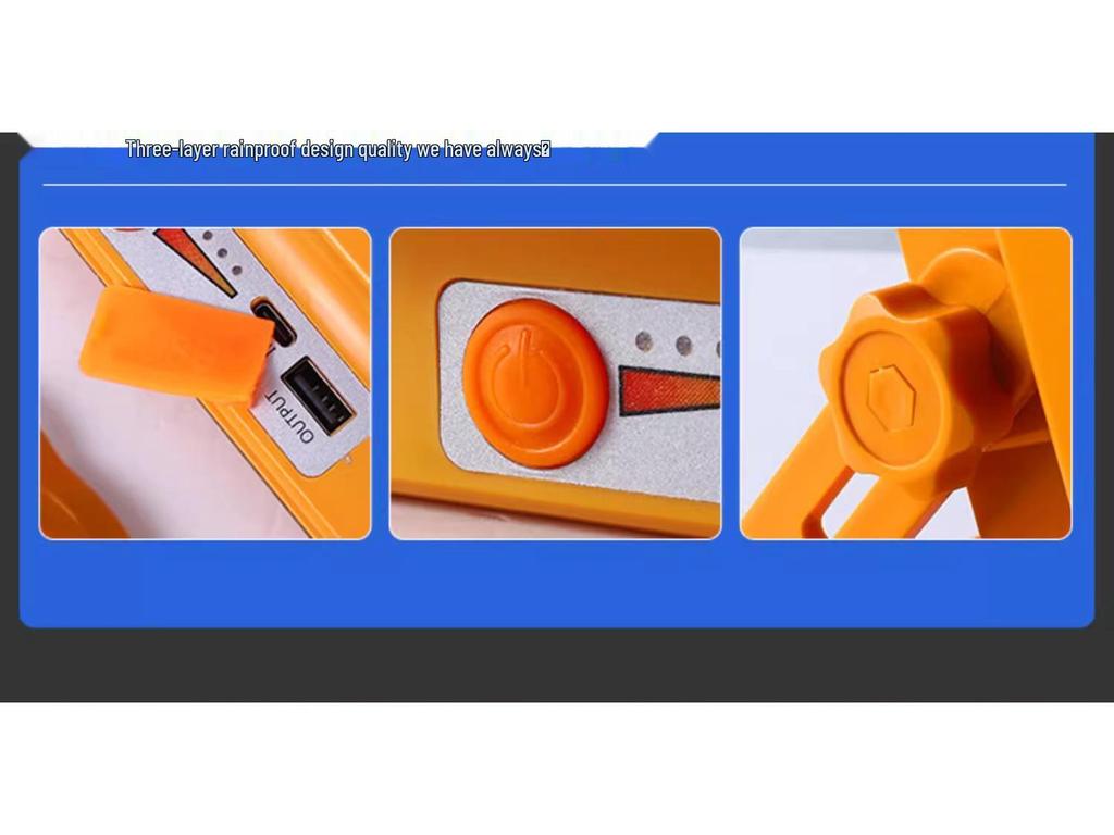 Solar-Powered Portable Floodlight for Outdoor Camping and Emergency Lighting