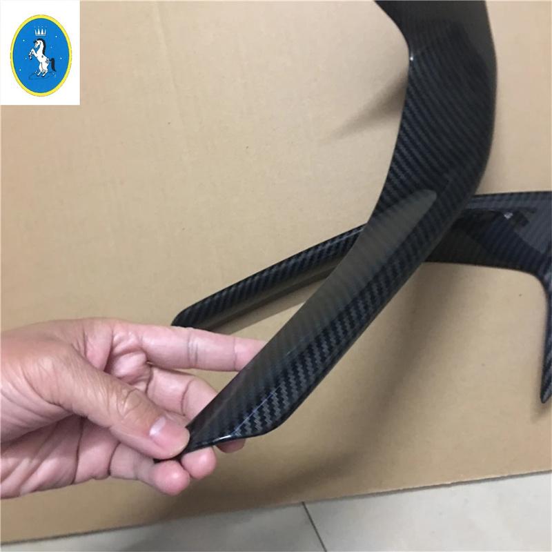 Car Front Head Fog Lights Lamp Eyebrow Cover Trim For Peugeot 3008 3008GT 2017 - ABS Chrome / Carbon Fiber Look Accessories