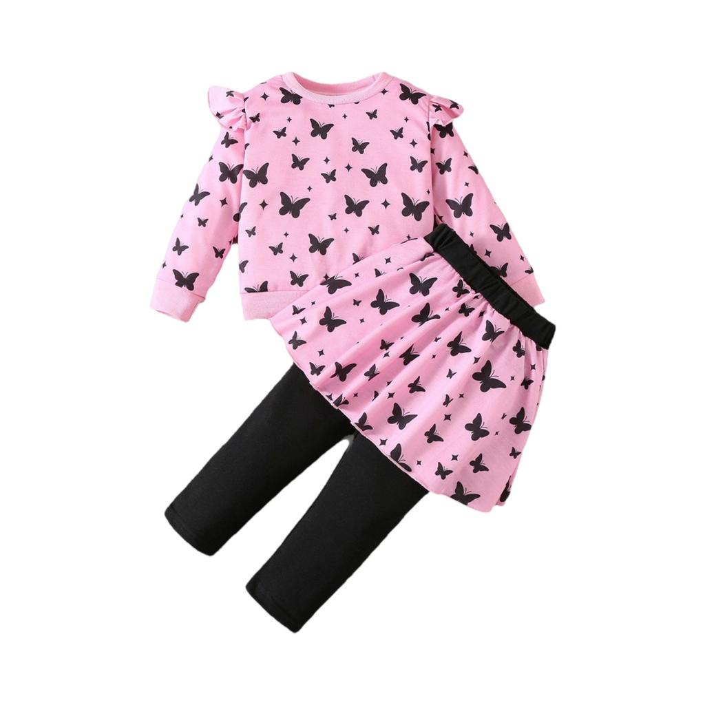 Kids' Long-Sleeve Top Set - Casual, Stylish & Versatile Children's Outfit