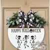 Wooden Christmas Door Sign Decorative Hanging Plaque Holiday Party Front Decoration