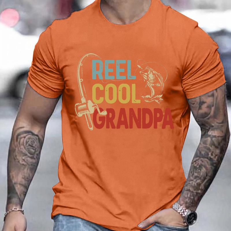 Vintage Reel Cool Dad Print Unisex Tshirt Fashion Fishing Lover Daddy Tee Casual Short Sleeve Streetwear Father Day Shirts Gifts