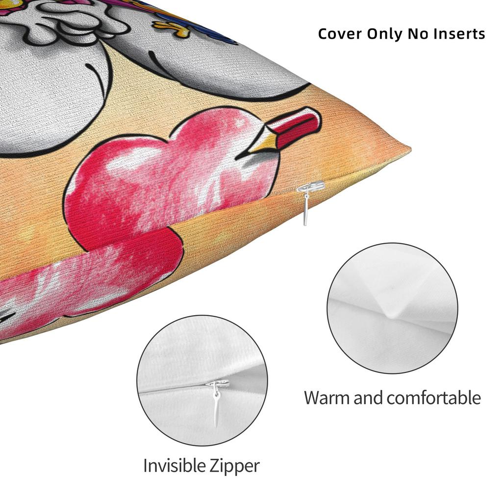 Comic Cartoons Diddl Pillow Case Soft Pillow Cover For Living Room Sofa Novelty Pillowcases