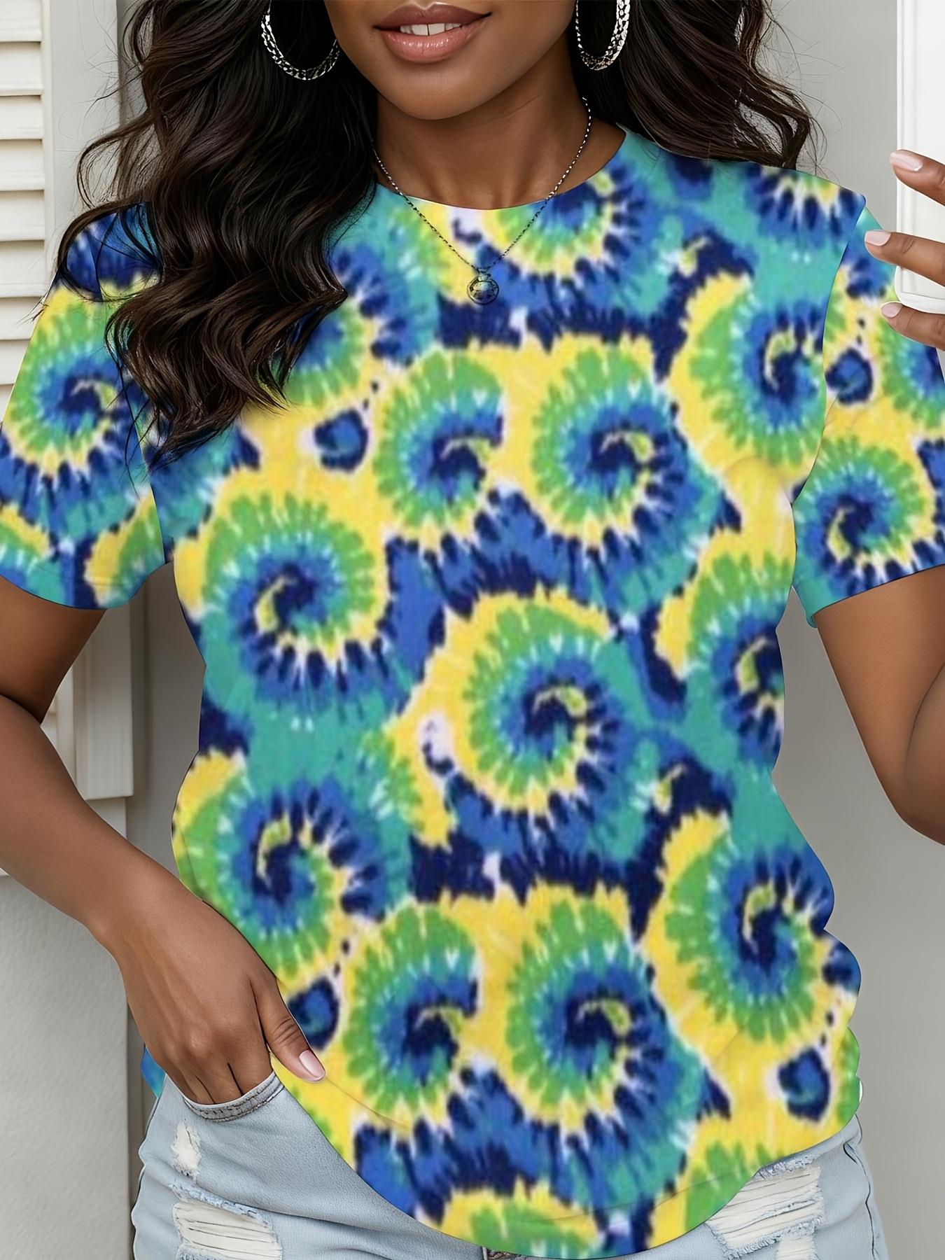 

Ladies Apparel Showcasing a Spiral Tie-Dye Pattern in Blue. Green. And Yellow. Offered in Sizes Ranging from 0XL to 9XL M дубильная кора