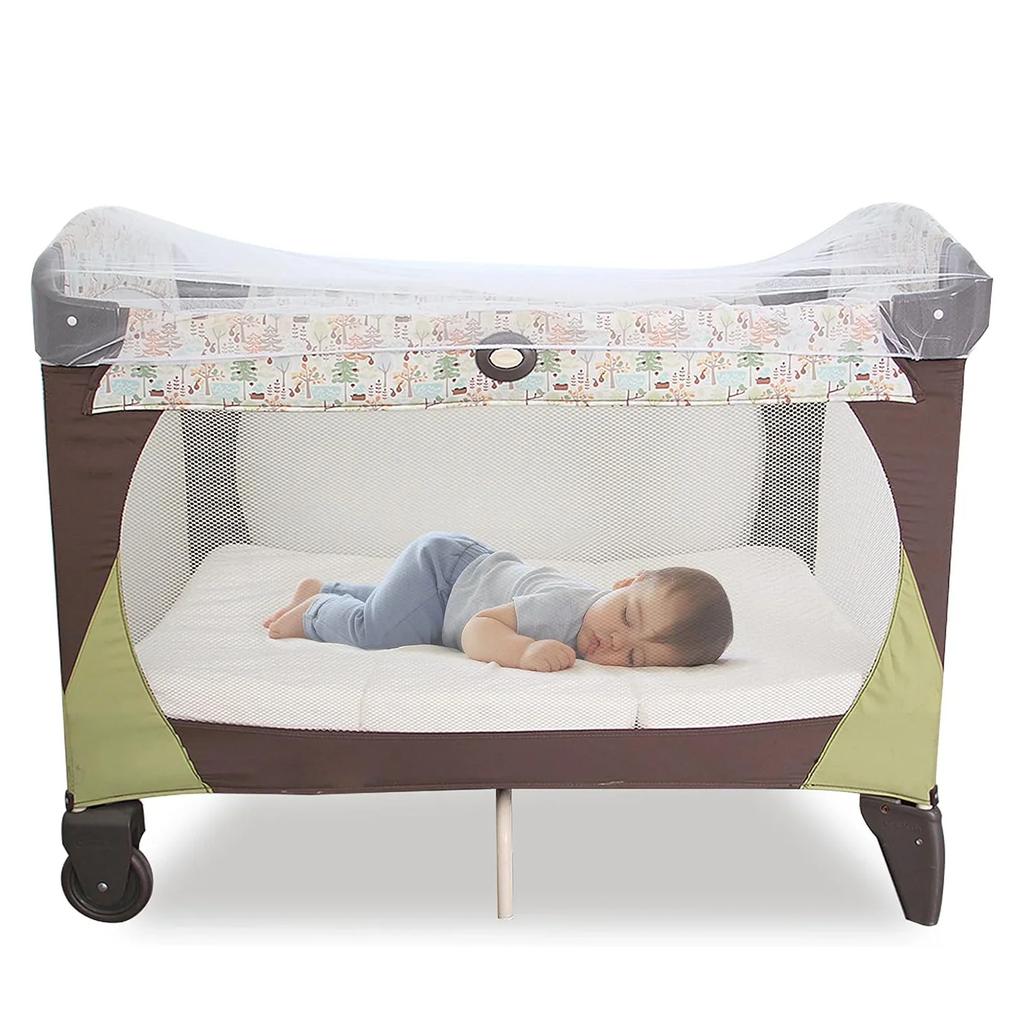 Baby Mosquito Net for Stroller Reusable Bug Net for Stroller Portable Mini Crib Portable & Durable Baby Insect Netting