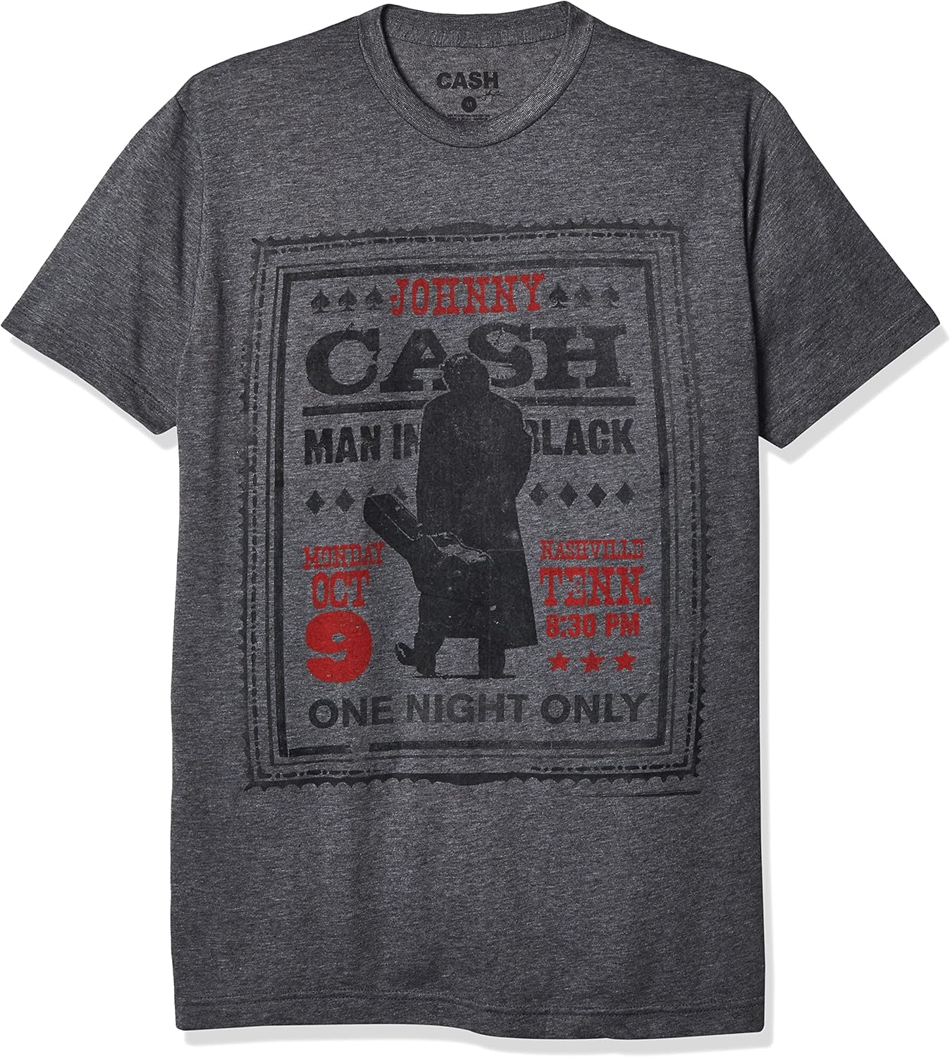 

Johnny Cash Official One Night Only T-shirt 5XL різнокольоровий