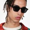 Ins Popular Vintage Square Jelly Color Rivets Men Sunglasses Trending Fashion Gradient Shades UV400 Women Luxury Sun Glasses