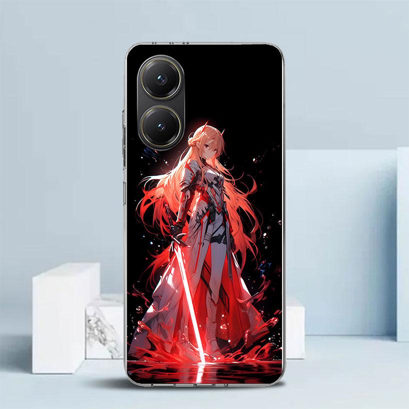 Sword Art Online Yuuki Asuna Phone Case For Xiaomi Poco F7 Ultra X5 X6 X7 Pro M7 Redmi 15C 15 13C 13 12C 12 10C 10 10A 9 9C 9A 9