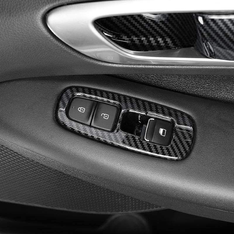 For Hyundai Sonata 2025 2026 Car Tuning Carbon Fiber ABS Car Armrest Window Button Cover Door Panel Trim Accessories LHD