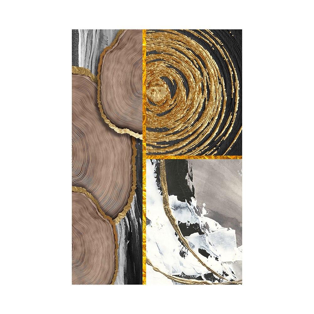 Abstract Geometry Decorative Paintings Nordic Luxury Woman Posters and Prints Wall Art for Living Room Porch Decor