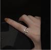 Women's Adjustable S925 Sterling Silver Retro Minimalist Open Ring