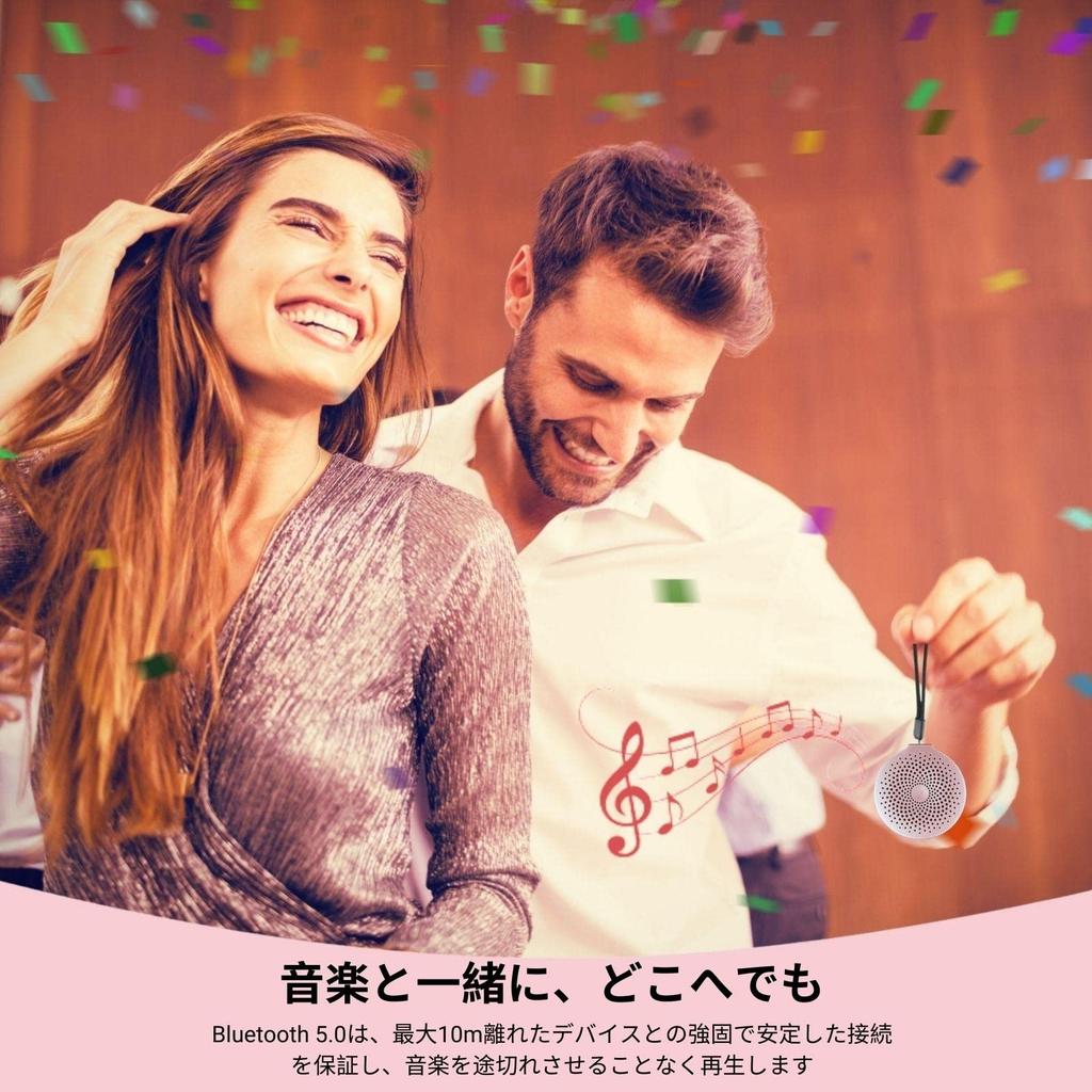 HOAIYO Compact Bluetooth Speaker with EVA Carrying Portable Wireless TWS Stereo 6 Hours of Continuous Ideal for and Gifts Case, Speaker, Pairing,