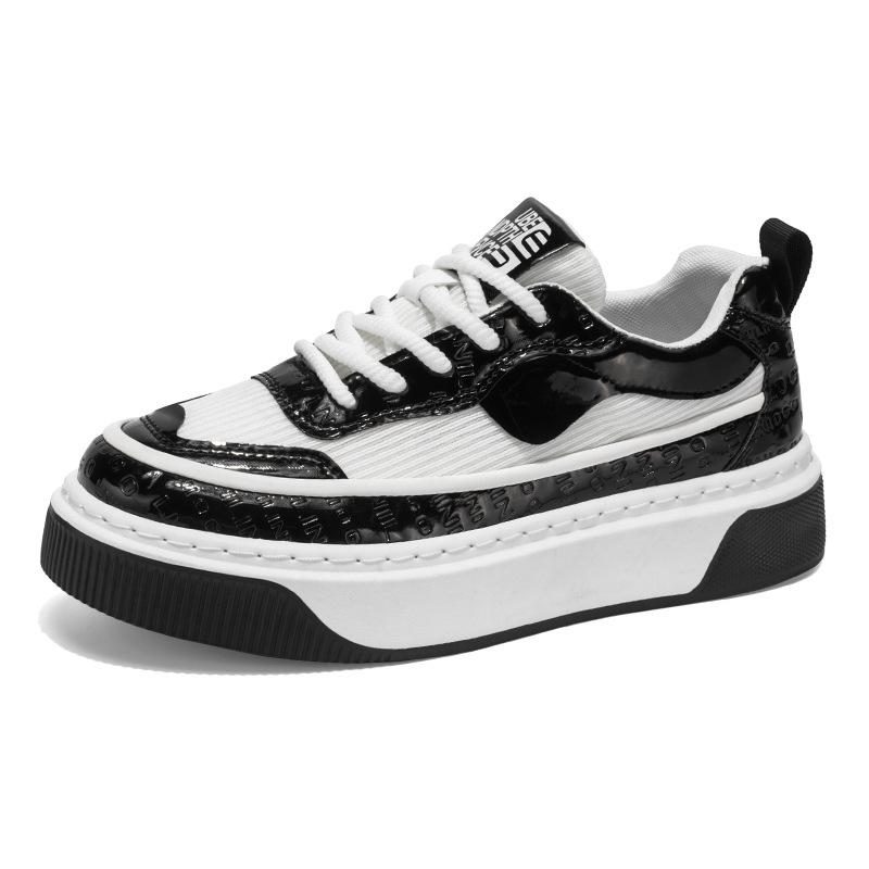 

2025 новая весенняя мужская обувь на платформе с увеличенным голенищем модная сетчатая дышащая спортивная обувь повседневная обувь персонализированная мужская обувь 39