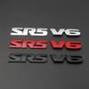 2PCS Car Styling V6 SR5 3D Metal Alloy Adhesive Emblem Rear Trunk Badge Fender Sticker Body Decal for Tacoma 4Runner Sequoia