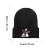 Satoru Gojo Will Kill You Jujutsu Kaisen Strickmütze Damen Unisex Mützen Wintermützen Polyester Anime Manga Häkelmelonenmütze