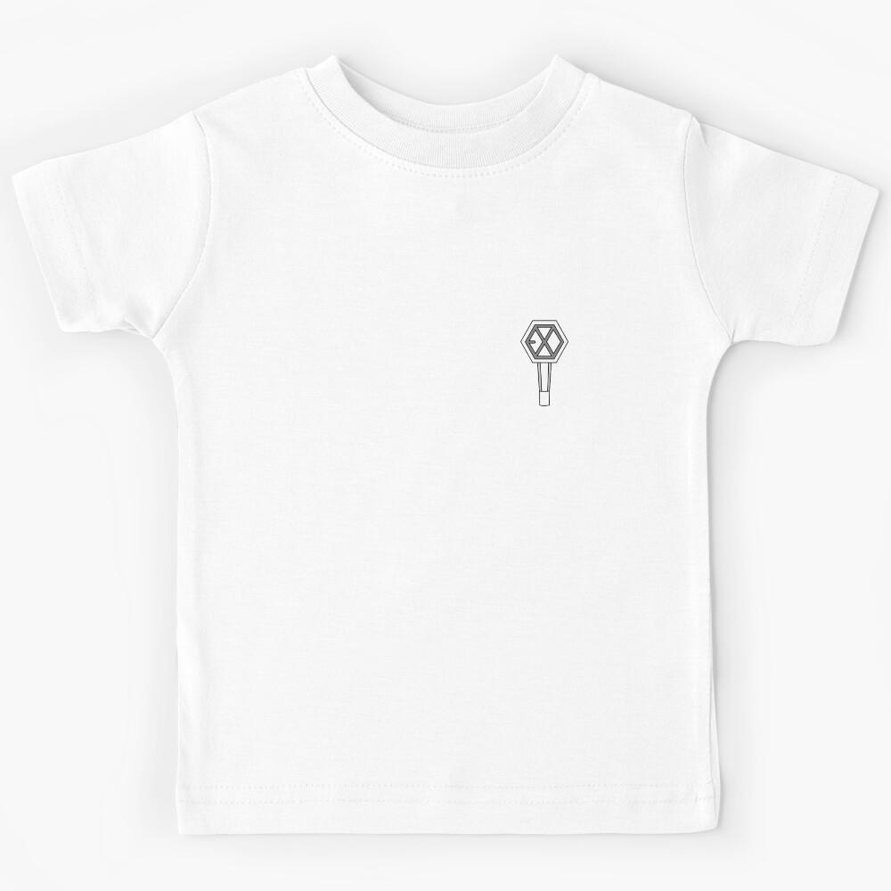 EXO LIGHTSTICK WHITE PATTERN Kids T-Shirt 130