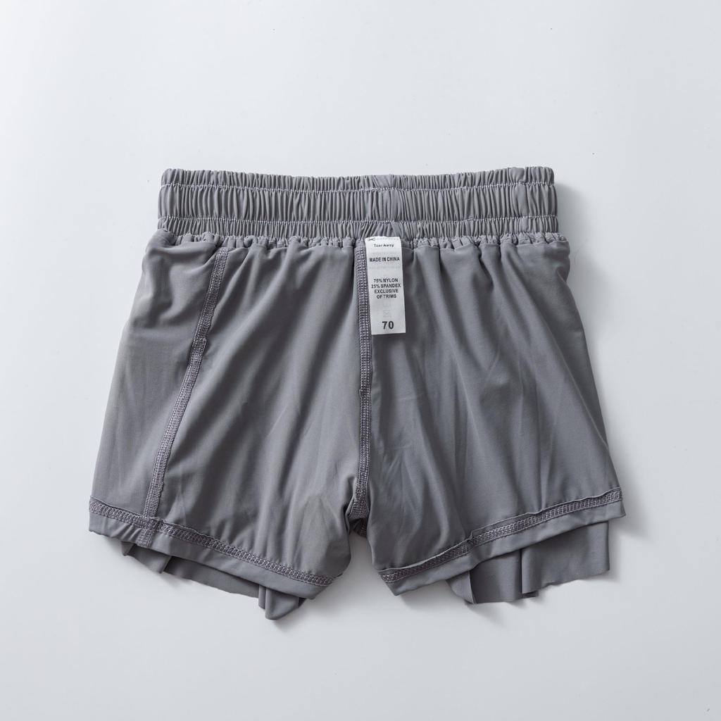 Gonna da Yoga/Tennis da Donna ad Asciugatura Rapida con Pantaloncini Traspiranti e Tasche