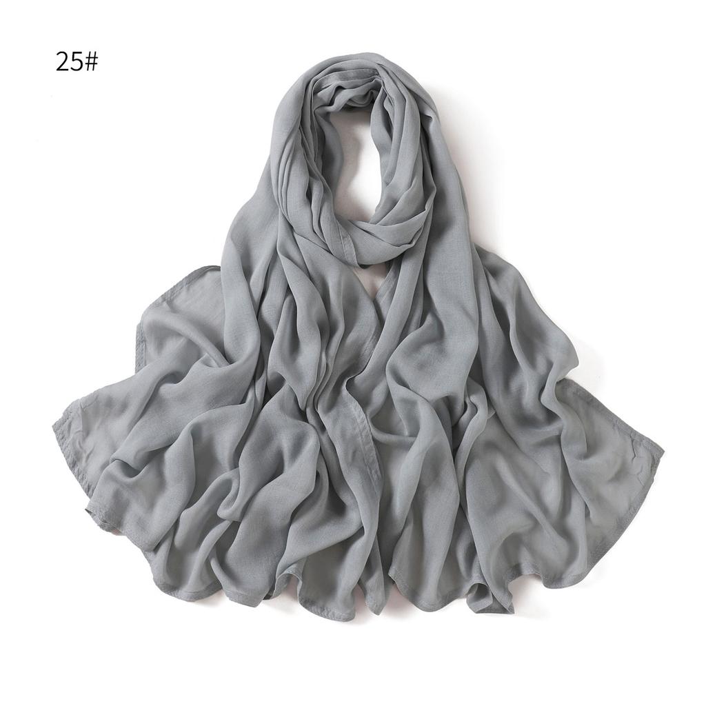 New Cotton Linen Scarf For Women Girls Students Autumn Winter Solid Color Long Scarves Soft Viscose Shawl Female Wrap Shawls