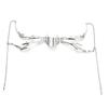 Luxuriöse Punk-Maske, flüssig, unregelmäßig, silberfarben, hohle Legierung, Gesichtskette, Accessoires für Damen und Herren, Partyschmuck