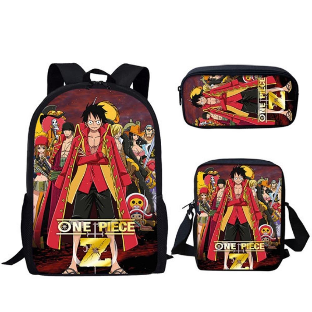 ONE PIECE onepiece backpack student schoolbag cartoon children Luffy animation expansion