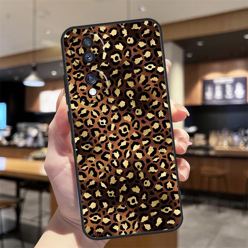 Luxury Leopard Case For Honor Magic 7 5 6 8 Lite Honor 400 200 Pro 50 70 90 X8c X9a X9b X9c X9d Win RT Cover