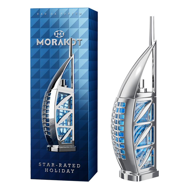 MORAKOT Star-Rated Holiday Eau De Parfum, Sailboat Inspired Luxury Fragrance for Men & Women, Fresh Aquatic Scent with Bergamot, Long Lasting, 75ml