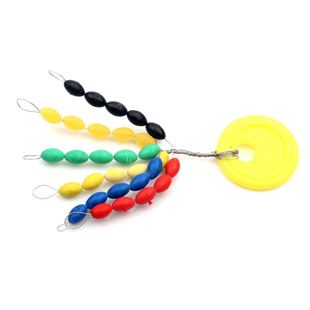 Space Beans Oval Fishing Float Bobber Stopper Fishing Float Bean Space Float Sinkers Stops Line Stoppers Beads