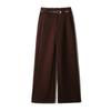 Free Pants In Winter Style and Texture Casual Slim Casual Pants with Belt
