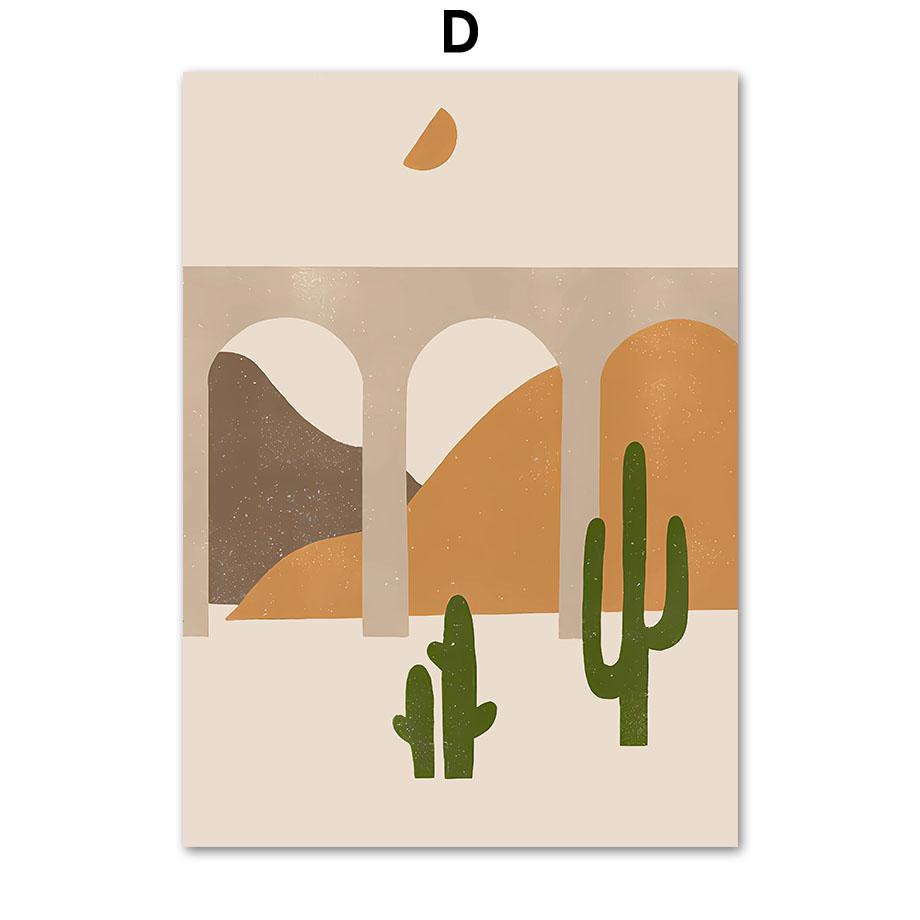 Boho Abstract Geometric Shapes Minimal Wall Art Canvas Painting Mid Century Nordic Posters And Print Living Room Home Decoration