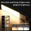 Smart Automatic Human Body Sensor Night Light Rechargeable Magnetic Strip Light LED Tricolor Wardrobe Hallway Cabinet Light