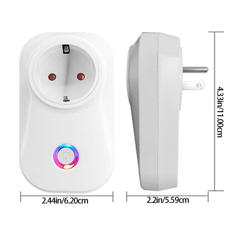 Intelligent Plugs 2.4GHz WiFi Power Socket With Mobile App Remotes Control For Home Appliances 10A 2200W/ 16A 3500W Optional