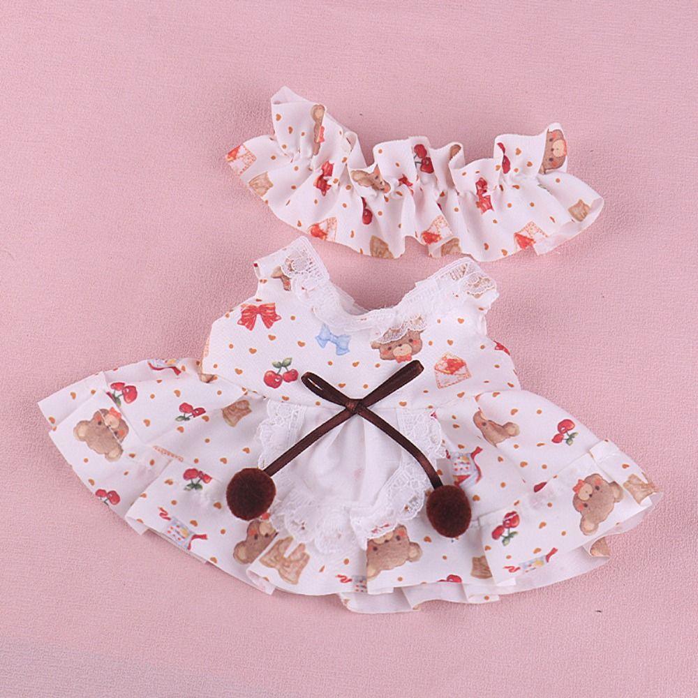 Clothes Cotton Doll Lolita Clothes 20cm Plush Doll Clothes 20 Cm Doll Jk Uniform Clothes  Kids