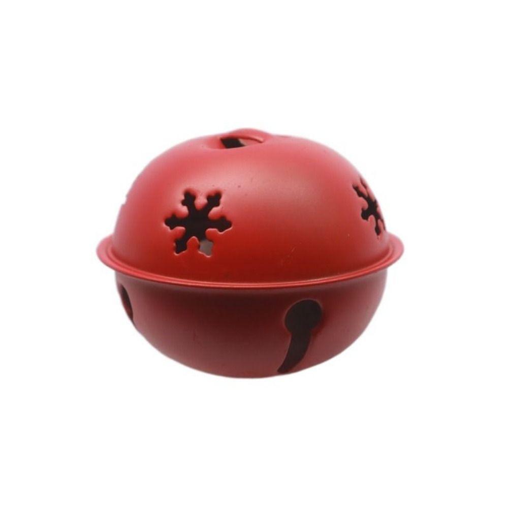 

Красочные рождественские колокольчики Железные рождественские колокольчики Практичные рождественские бубенцы для DIY Red-Frosted Snowflake