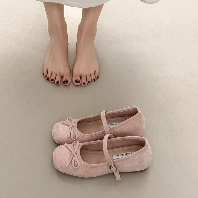 Flat bottom shallow mouth single shoes women's new spring and summer skirt temperament gentle wind ballet evening shoes