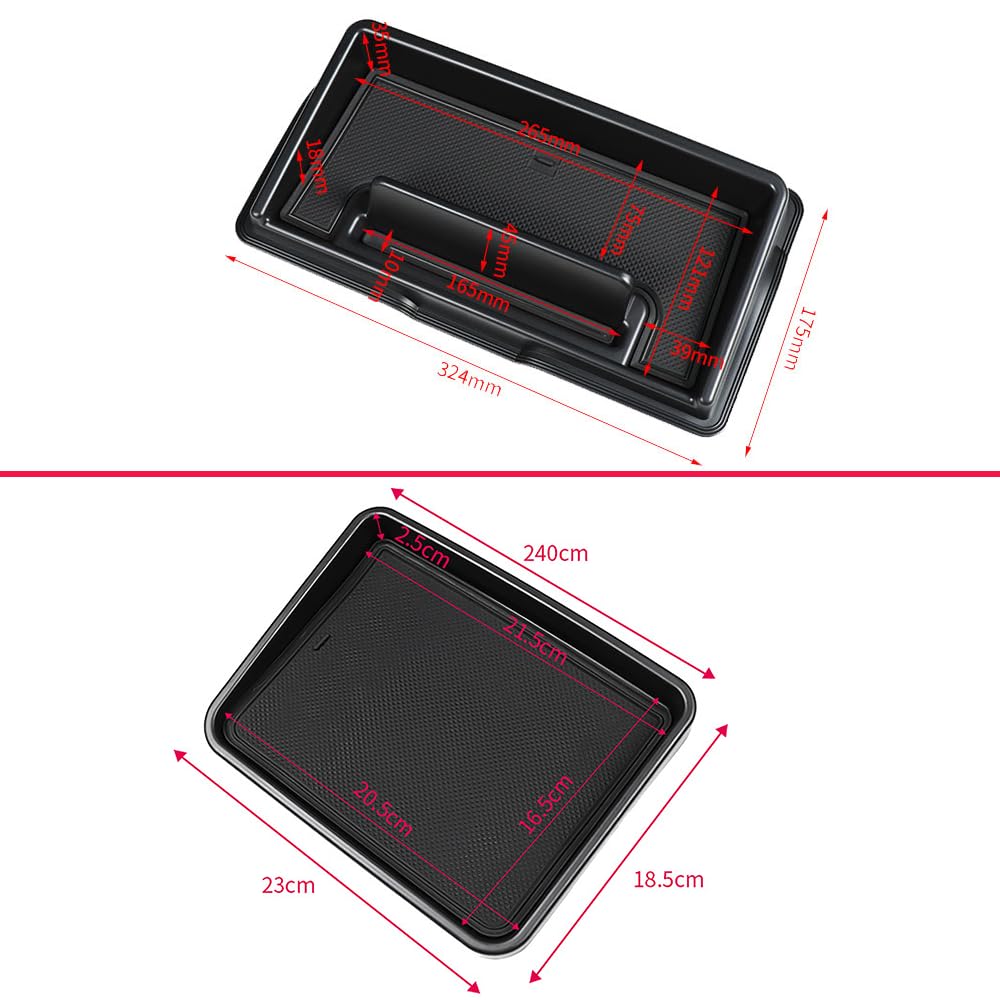 YOCTM Dashboard Tray for Suzuki Jimny Sierra and Nomad JC74 Smartphone Car Storage 3D Small Item Interior Parts Accessories JB64, JB74, (2019, 2020,