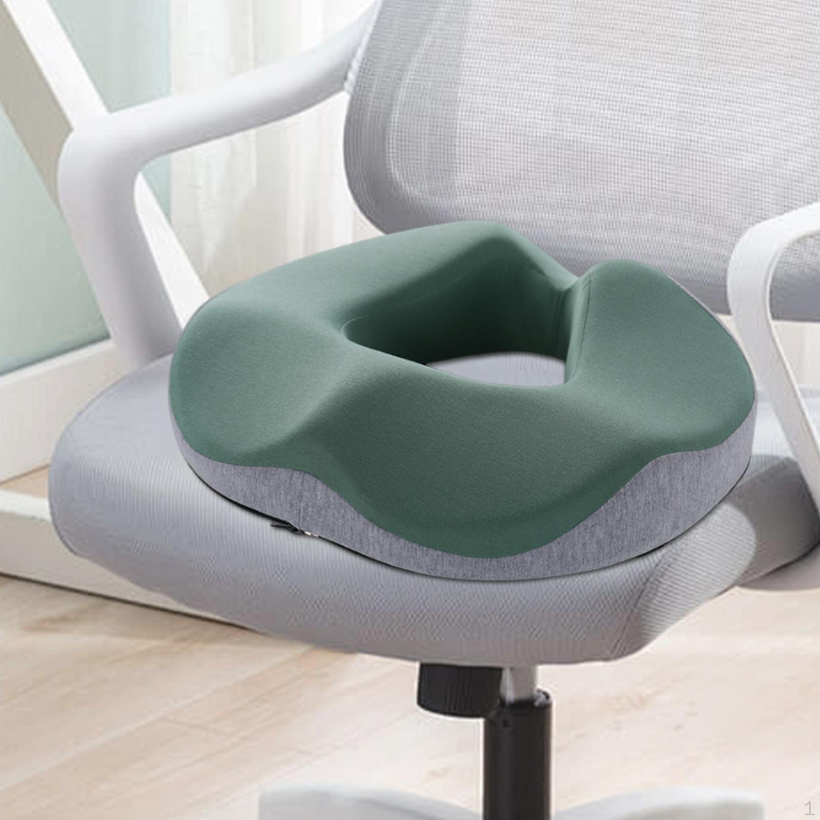 

Подушка из пены с эффектом памяти, дышащая, для долгого сидения, для офисных работников, портативная, подушка-пончик для сиденья light gray grenn