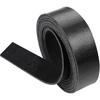 2mm Black Glossy Oak-Vegetable Tanned Full-Grain Cowhide Leather Material, Handmade DIY Keychain, Belt, Waistband, Leash, Leathe