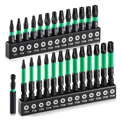 Professionelles 27-teiliges Antirutsch-Sechskant-Bit-Set Schlagbohrschrauber-Bit Magnetischer Schraubendreher-Bit Heimwerker