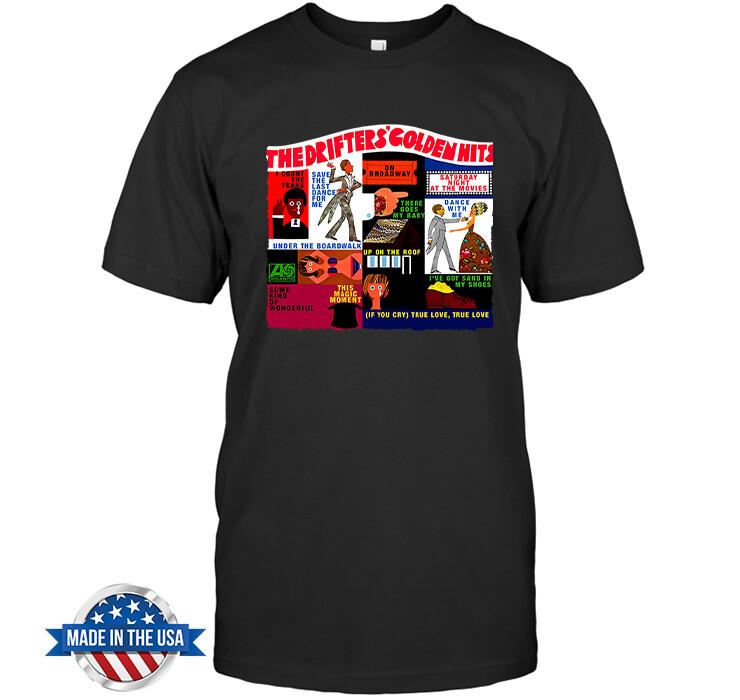 

The Drifters#039; Golden Hits TShirt Clyde McPhatter Billy Ward and His Dominoes Unisex T-Shirt XXL