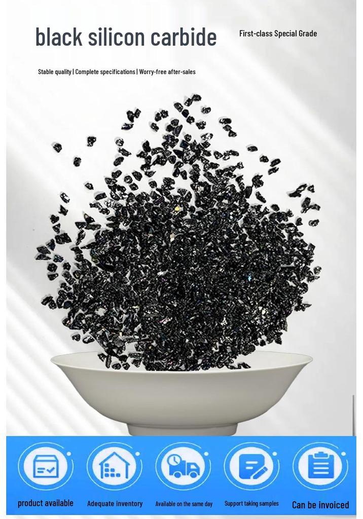 Premium Black Silicon Carbide Sand, 99% Pure, for Sandblasting and Grinding