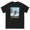 Ski Maine Moose Skiing Skier Animal T-Shirt