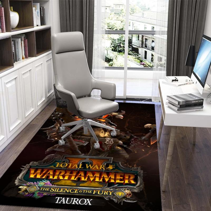 Total War Warhammer Printed Carpet, Rug for Office Chair Living Room Bedroom Kitchen Room Decor Gifts.