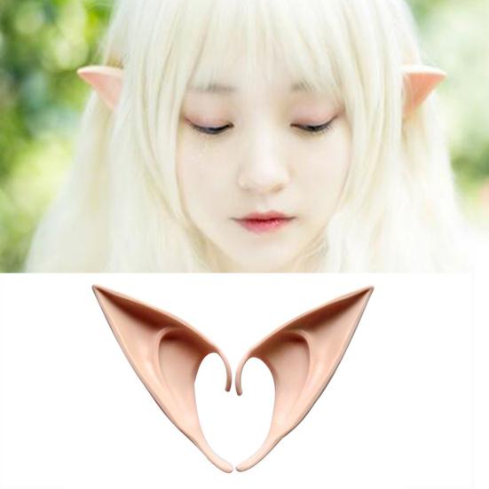 1 para miękkie długie sztuczne uszy elfa rekwizyt halloweenowy Cosplay Club Party Supplies